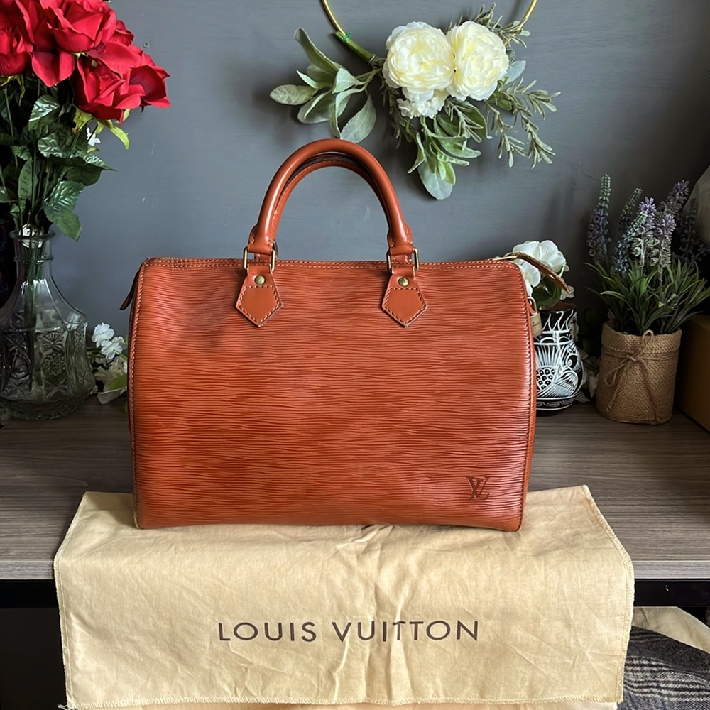 Louis Vuitton Epi Speedy 30 Brown